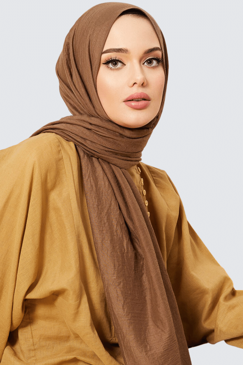 Natural Cotton Shawl Khaki