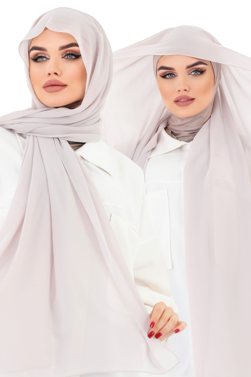 Soft Lila Practical Chiffon Hijab