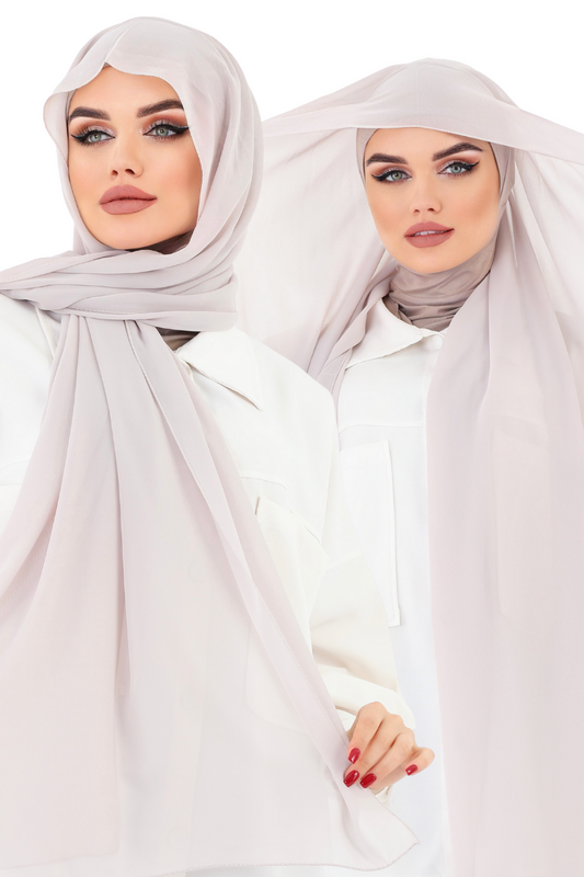 Soft Lila Practical Chiffon Hijab