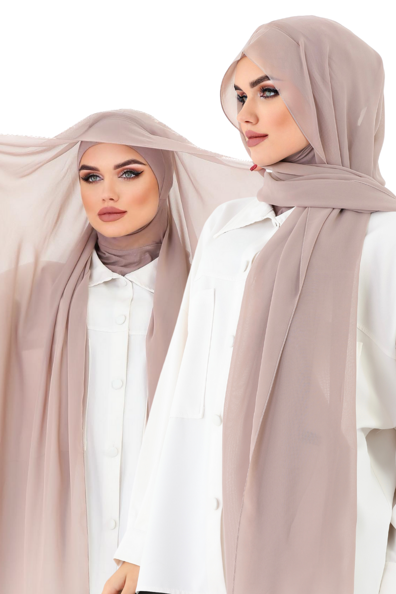 Soft Lila Practical Chiffon Hijab