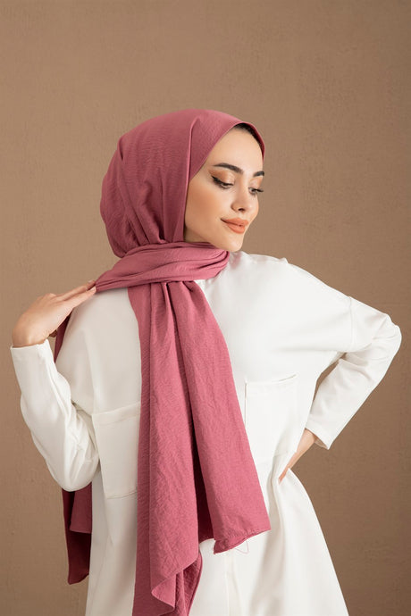 Cotton Crash Scarves-Beige